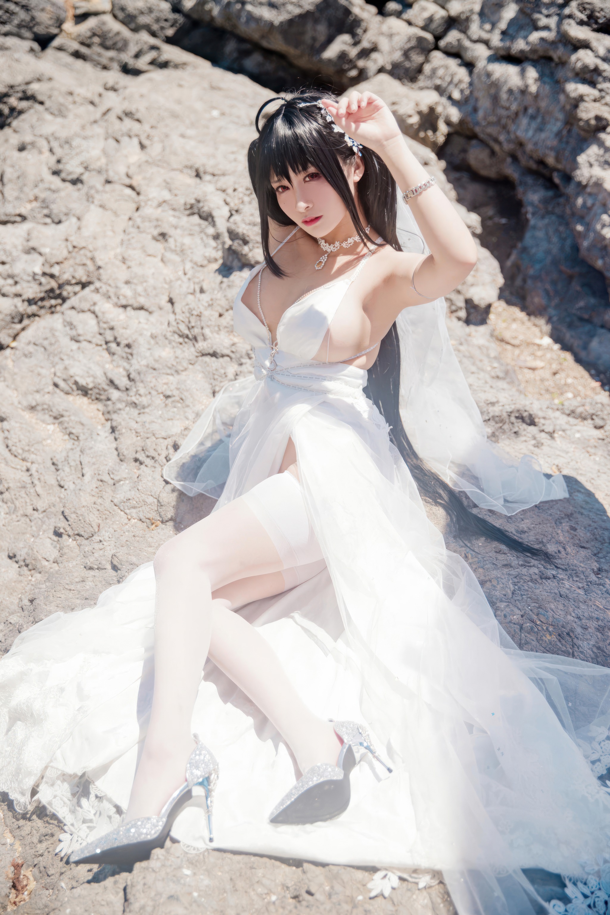 图片[1]-洛璃 LoLiSAMA – NO.095 碧蓝航线 大凤誓约花嫁[44P]-XikXak